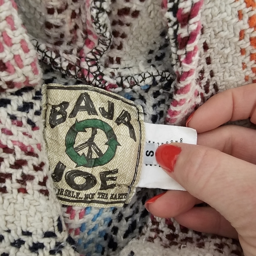 Baja Joe Pullover Rug Hoodie Women's Size Small - Picture 6 of 10